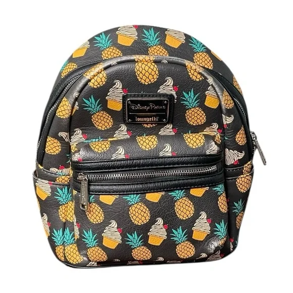 Disney Parks Loungefly 2018 Dole Whip Pineapple Swirl Backpack - Picture 1 of 10